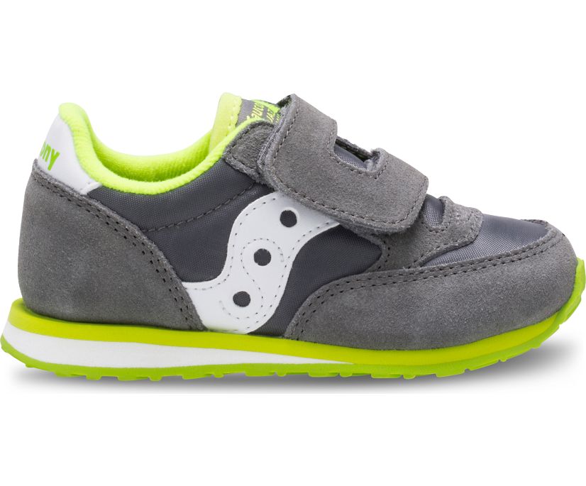 Tenis Saucony Baby Jazz Hook & Loop Niños Grises Blancos | México 721LISH